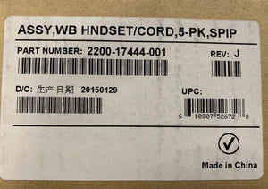 Polycom Soundpoint IP HD Series Telephone Handset & cord - NEW (box 5)